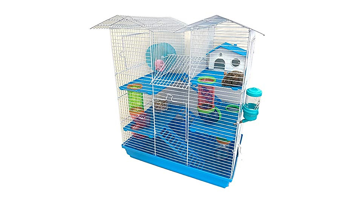 Large Twin Tower Hamster Cage - 5 Levels & Accessories