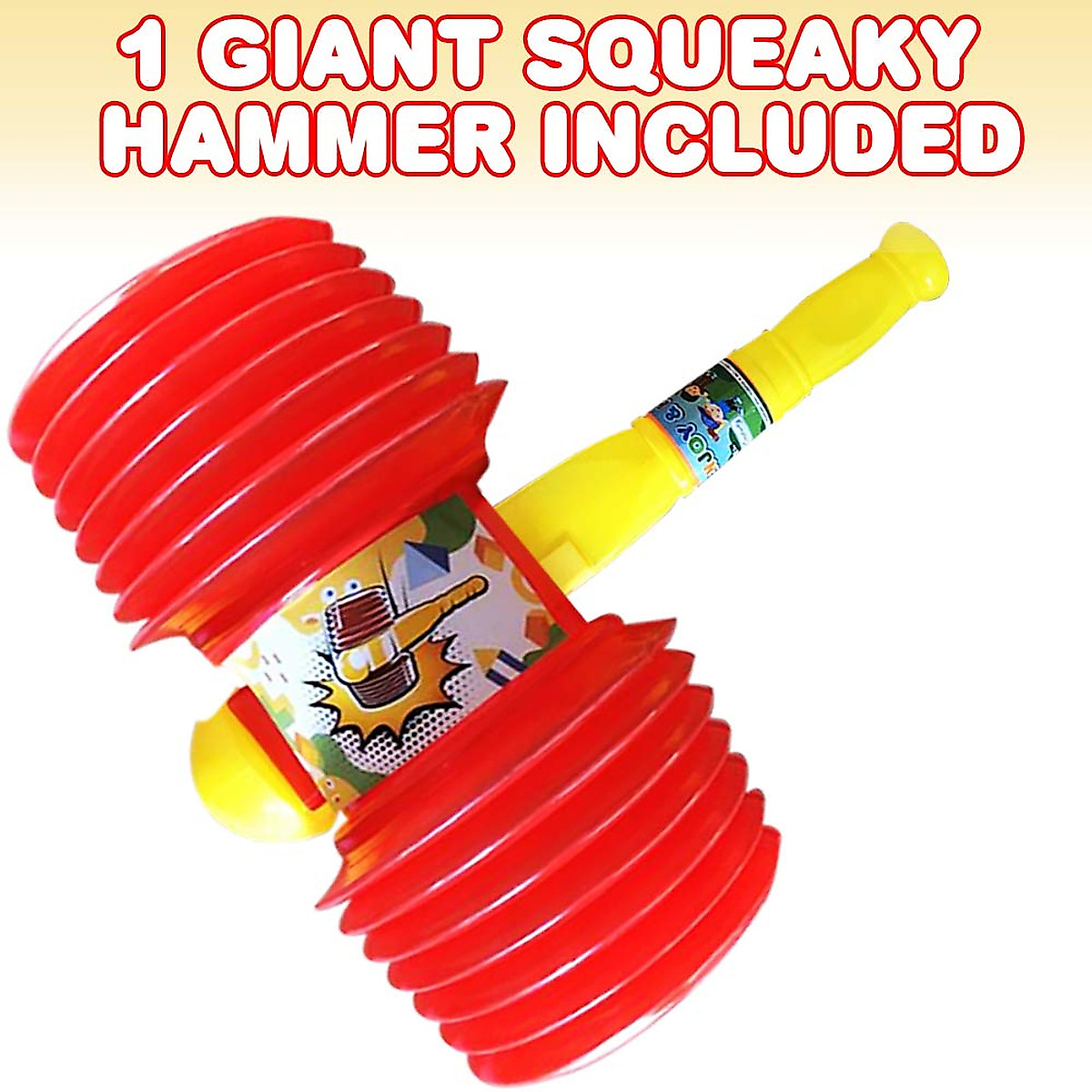 Giant Squeaky Hammer Toy Fun For Kids Ages 3 