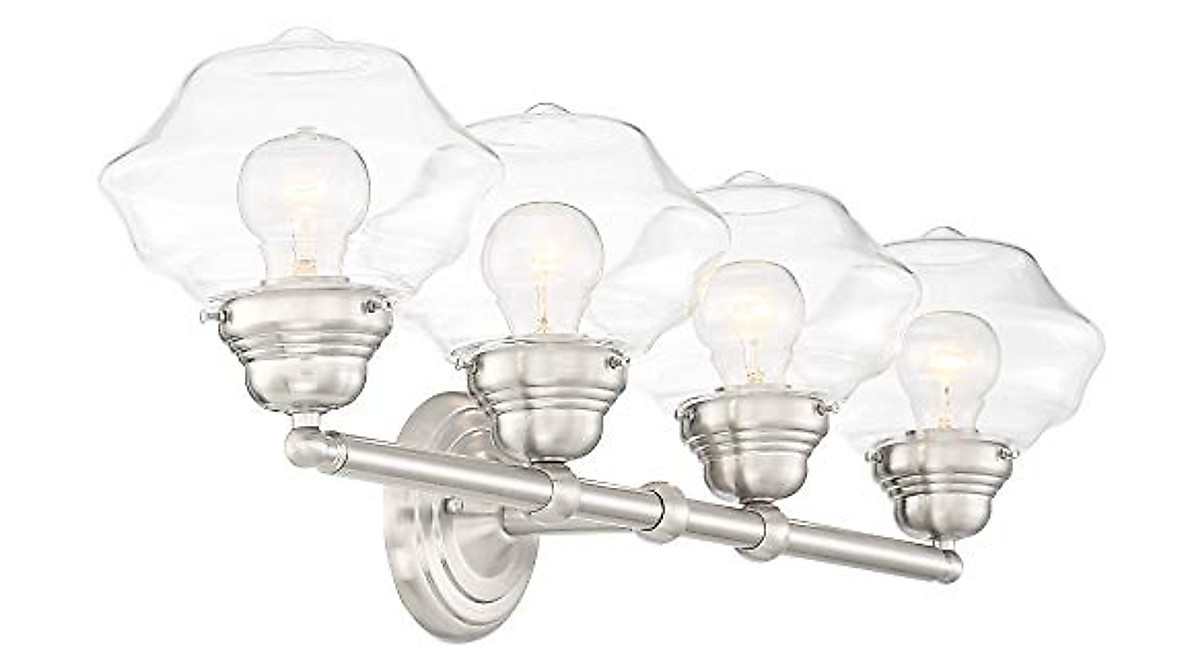 Possini Euro Astrid Modern Wall Light - Brushed Nickel 4-Light Fixture