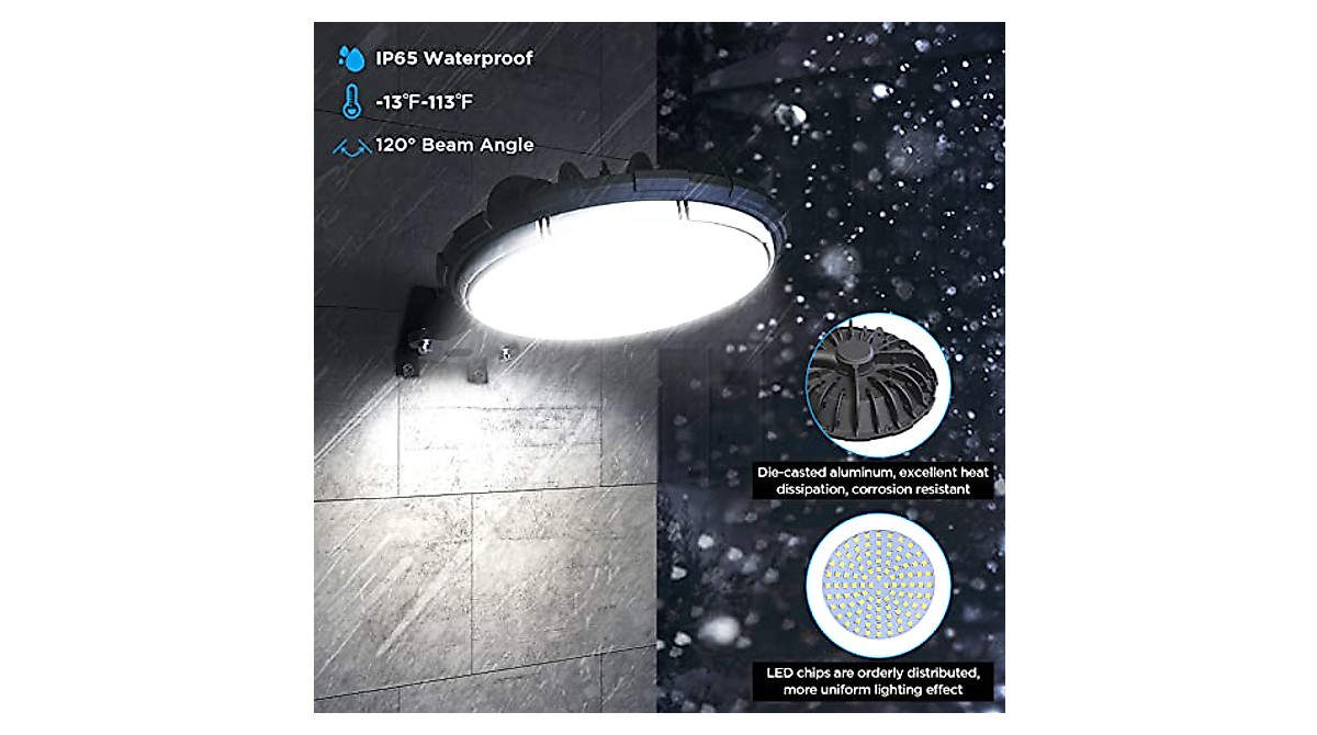 deerdance LED Barn Light, Dusk to Dawn Outdoor Lighting with 80W 10000LM 5000