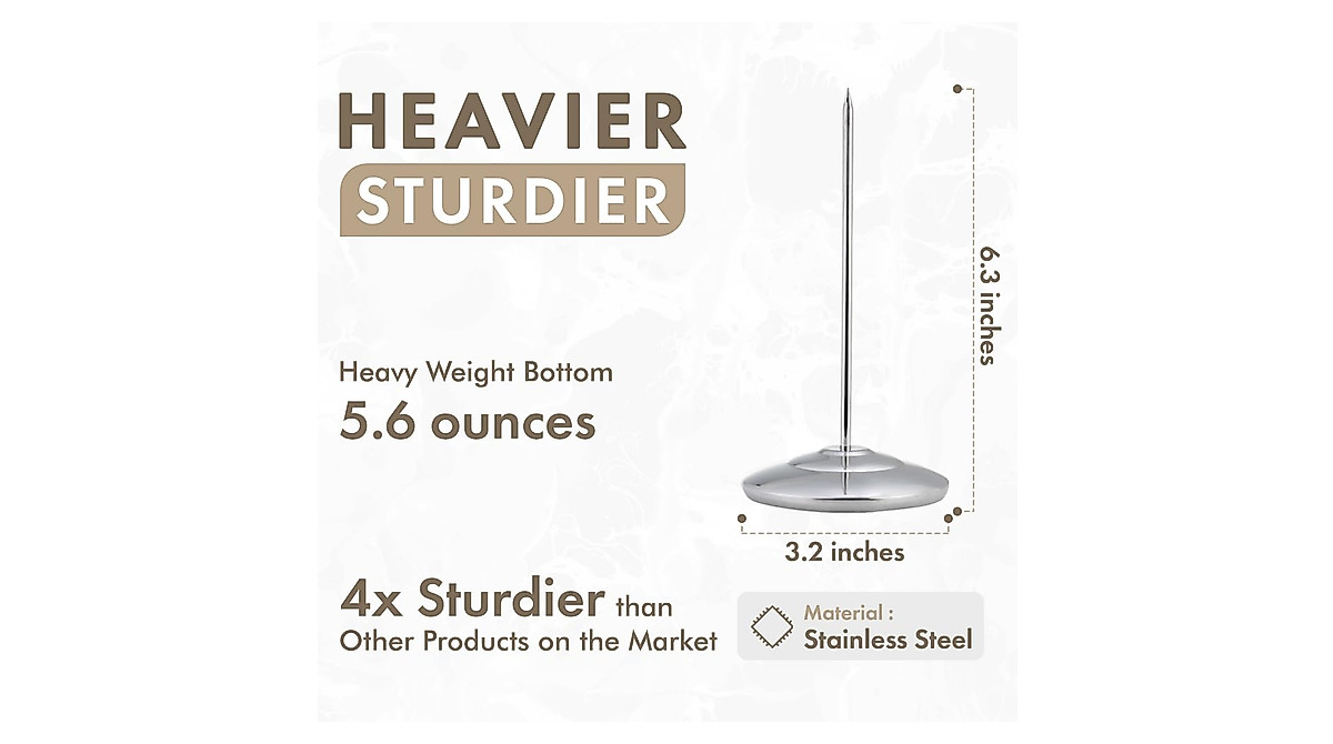Restaurant Receipt Holders Stainless Steel Set for Office & Restaurants
