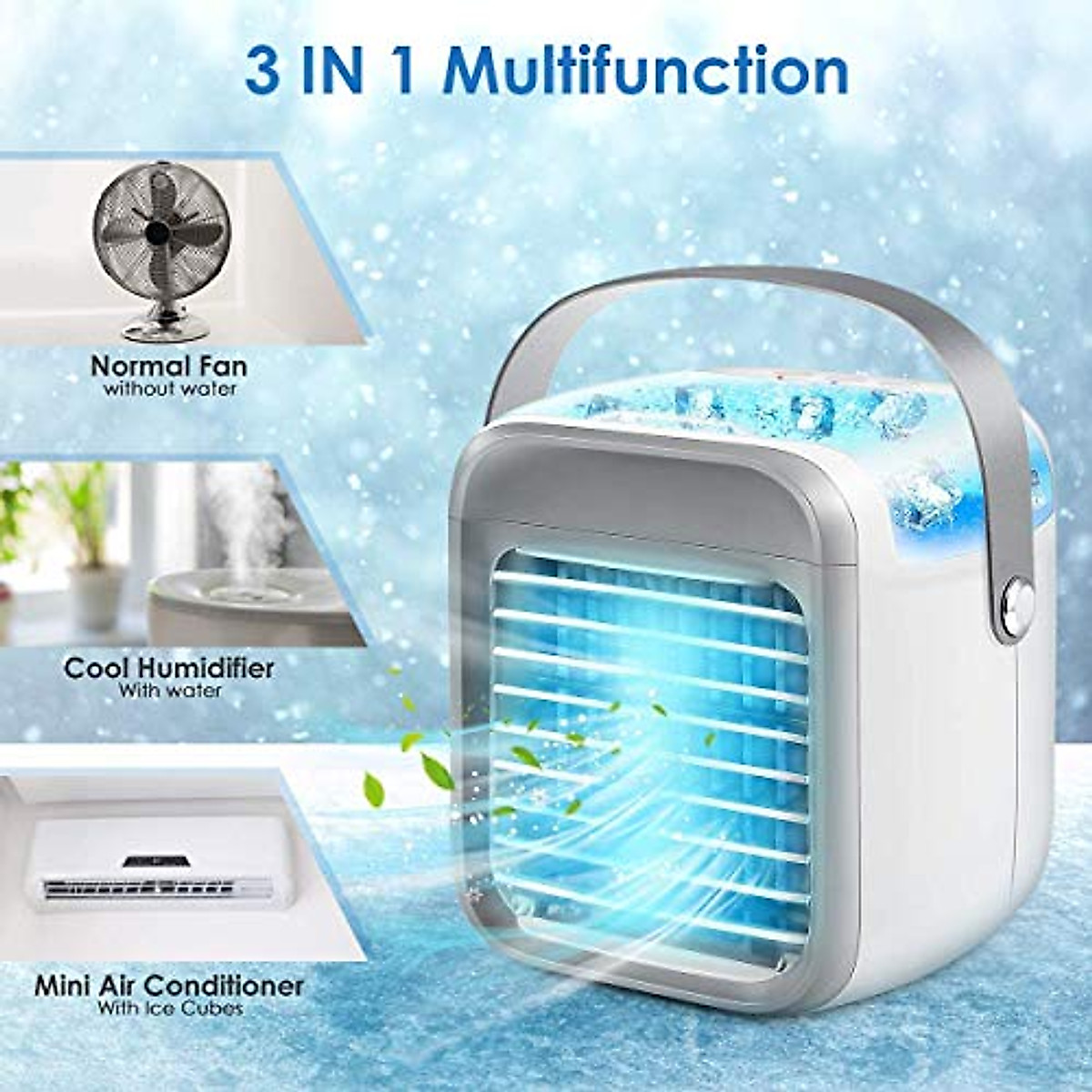Rechargeable Portable Air Conditioner Fan - Beat the Heat