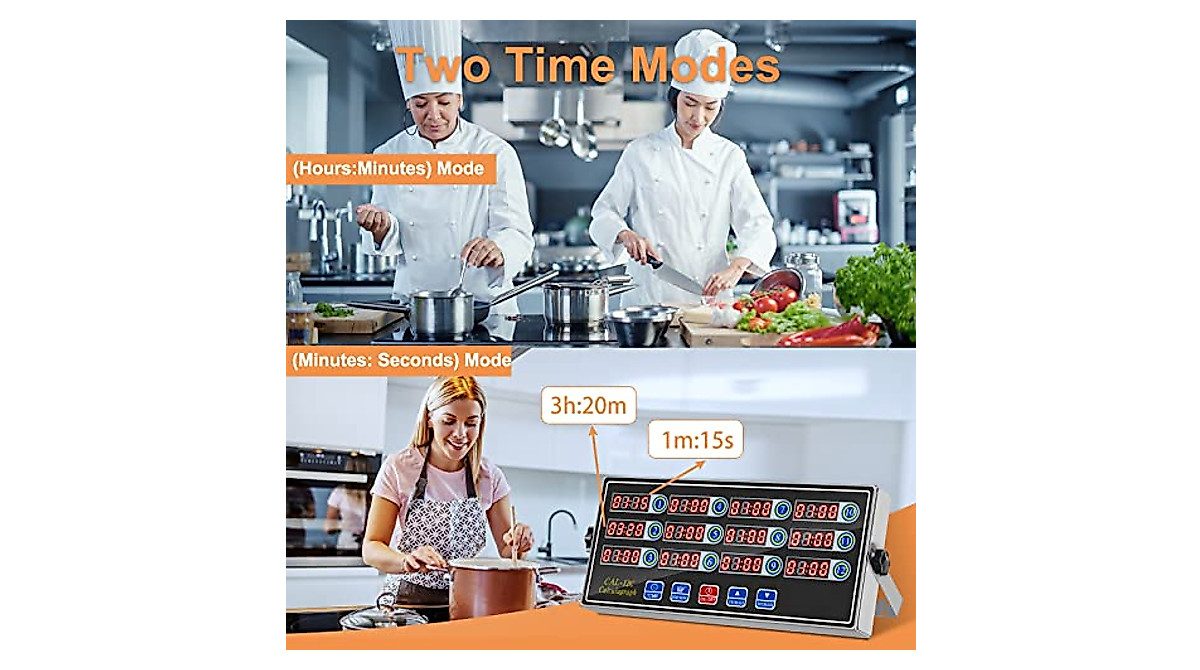 YOOYIST 12-Channel Kitchen Timer for Commercial Use