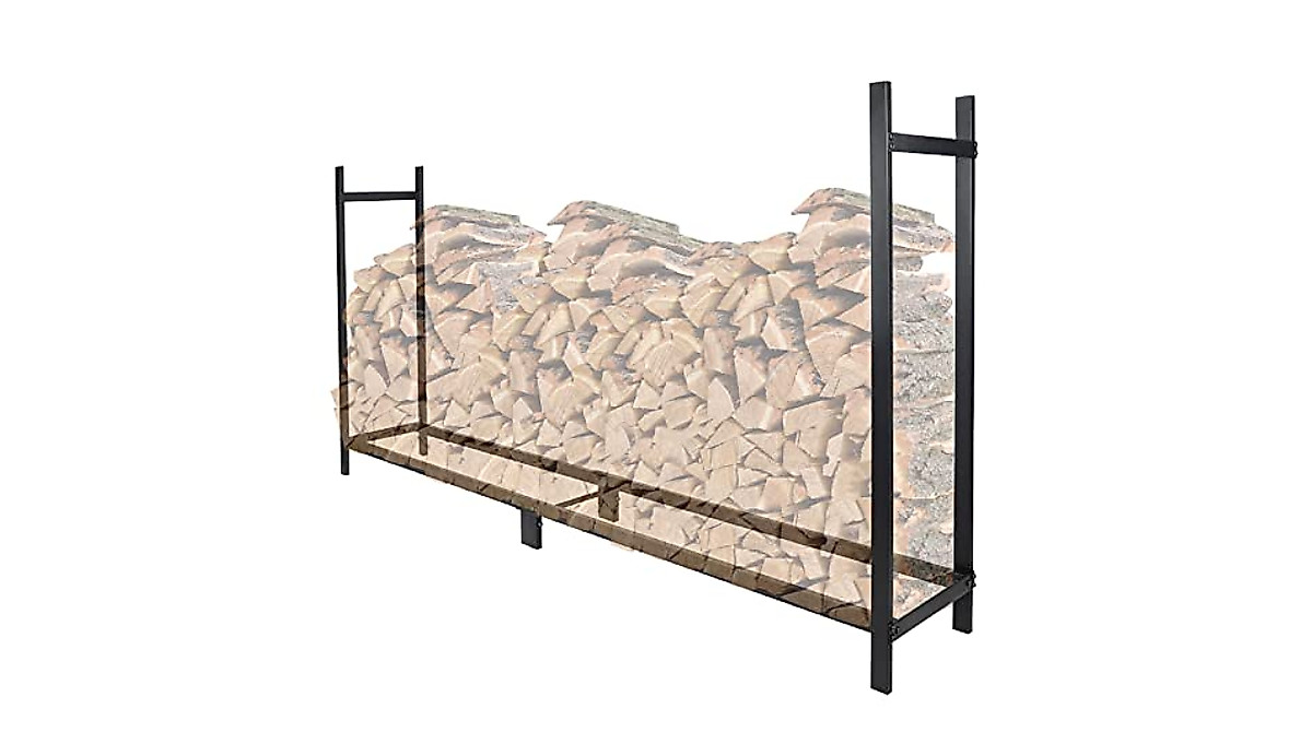 Heavy Duty 8ft Firewood Rack for Outdoor Use from RedSwing