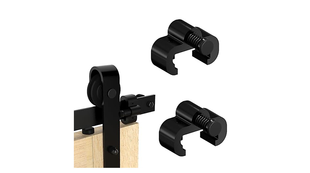 CCJH 167cm/5.5ft Sliding Door Track Kit, Barn Door Closet