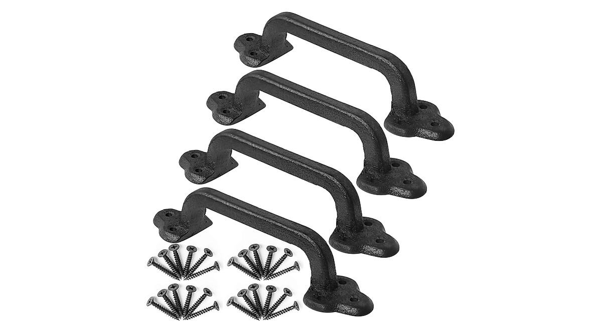 WEBI Rustic Gate Handle - 9 Inch Cast Iron Pull