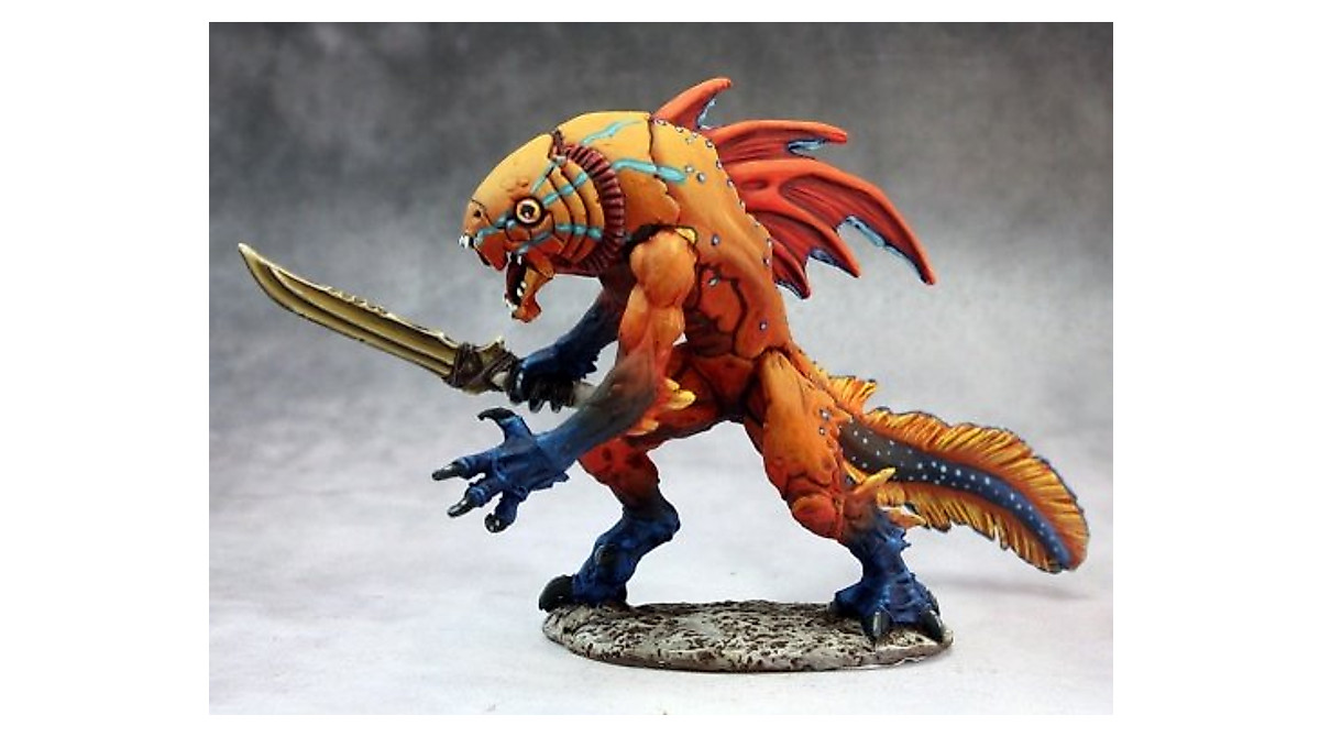 REAPER Tiik Champion Miniature – Durable & Paint-Ready