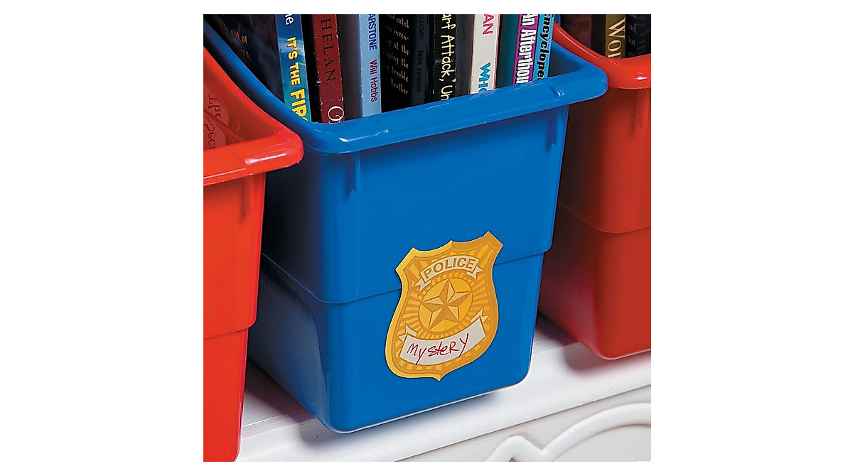Police Badge Name Tag Stickers for Birthday Events
