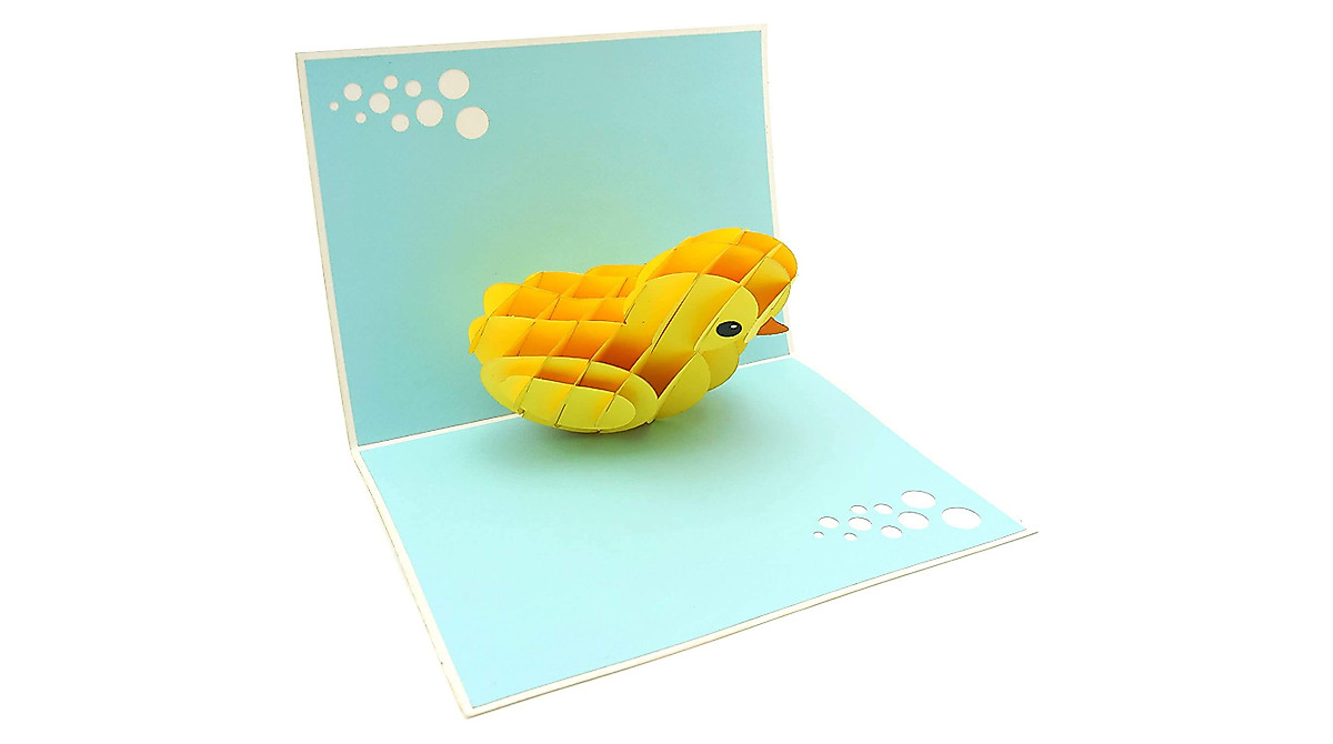 PopLife Yellow Rubber Ducky 3D Pop Up Card - All Occasions