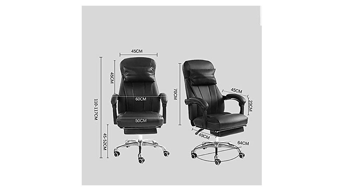 XXXDXDP Executive Office Chair - High Back Leather Office Chair with ...