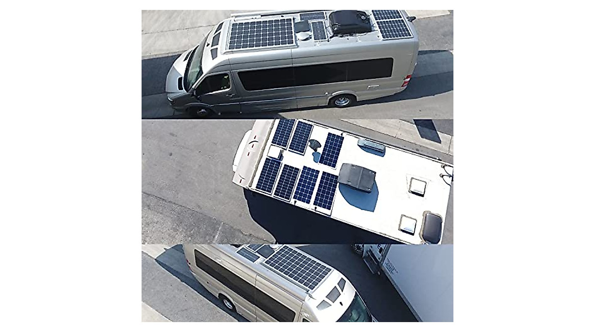 ExpertPower 100W Solar Panel for RV & Off-Grid Use