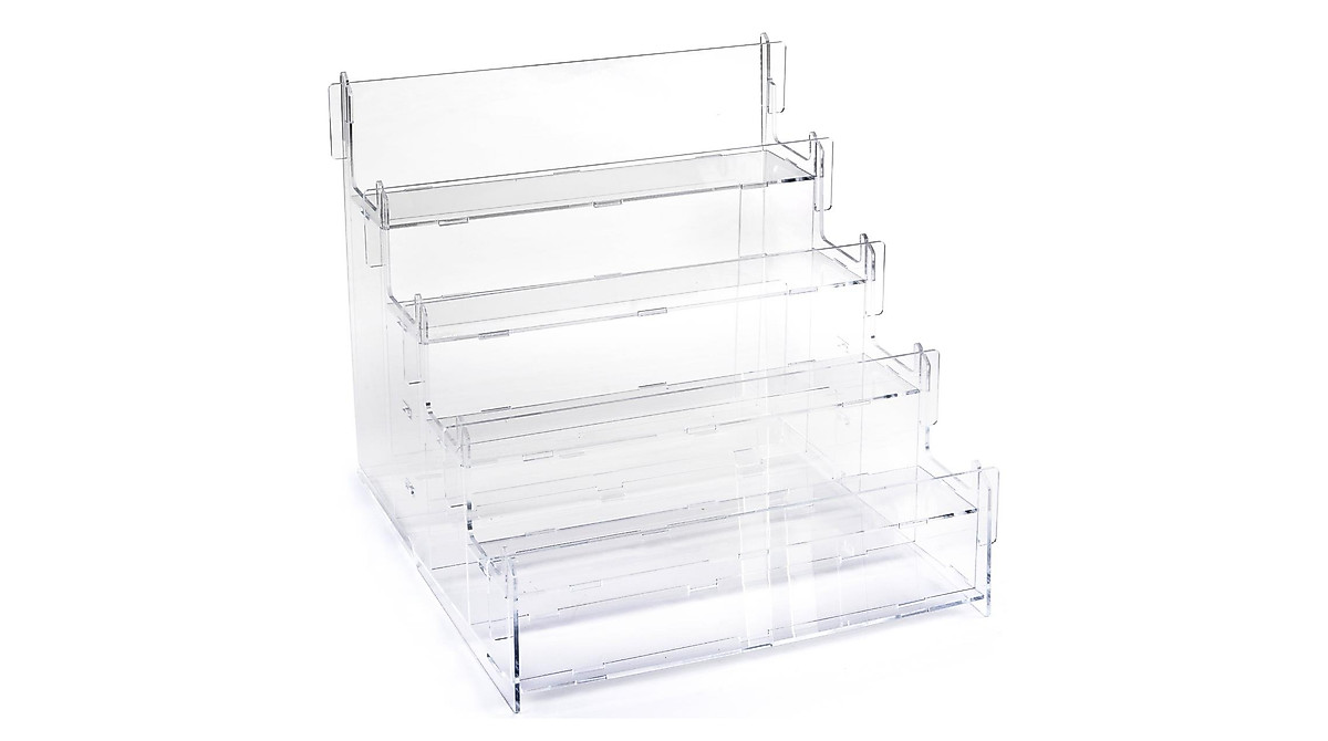 Tiered Acrylic Step Riser Display - Clear & Sturdy