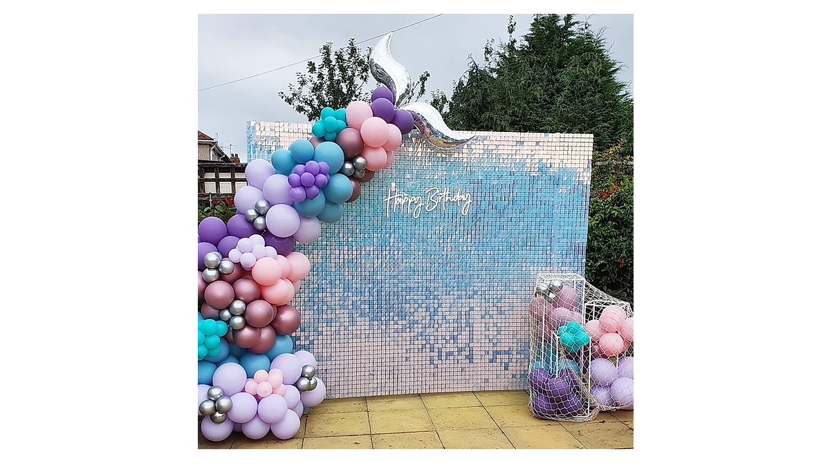 Rainbow Shimmer Wall Backdrop for Stunning Events