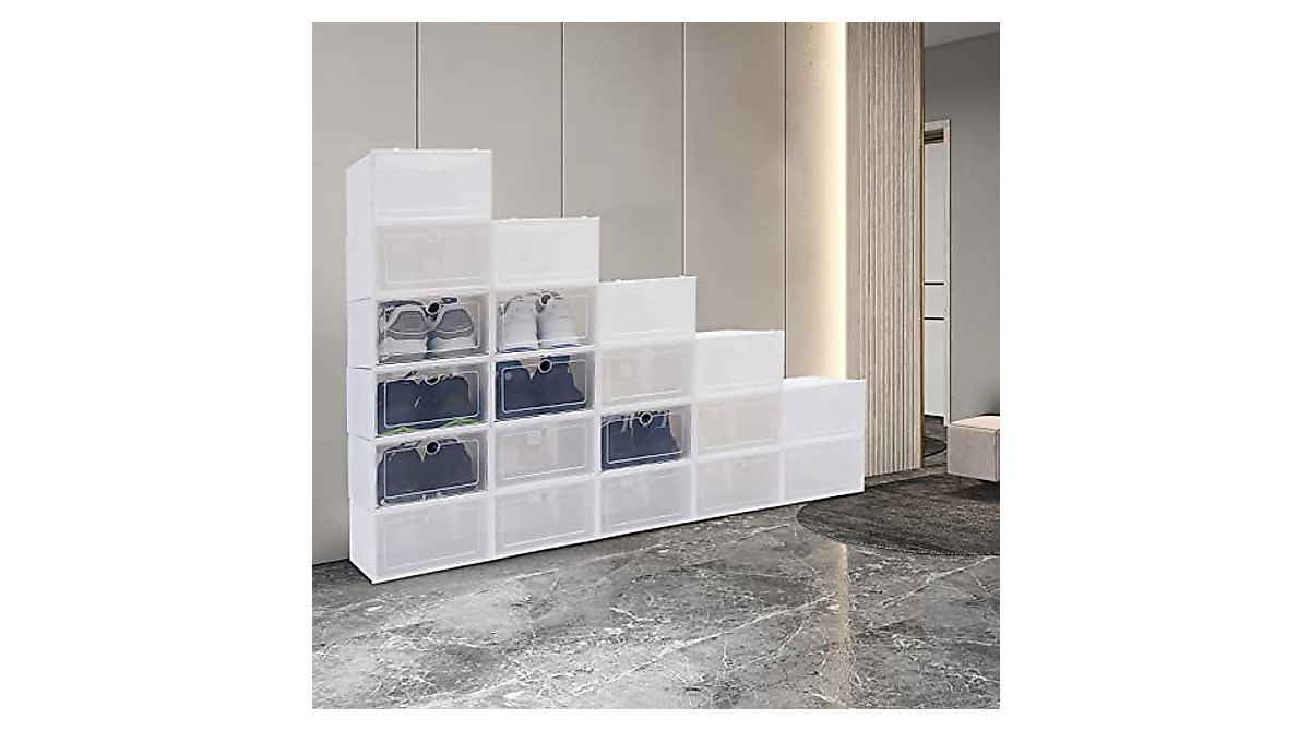 XUANIIIL Stackable Shoe Box Set - Organize Your Shoes