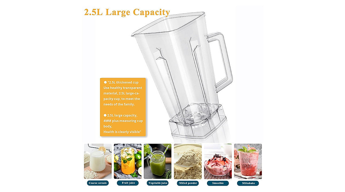 1500W Professional Blender for Smoothies & Juices