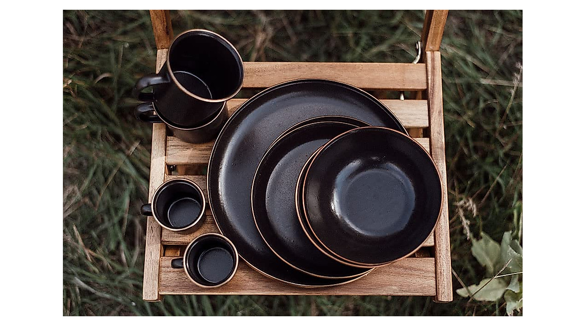 Barebones Enamel Bowls Set - Durable & Portable Dishes