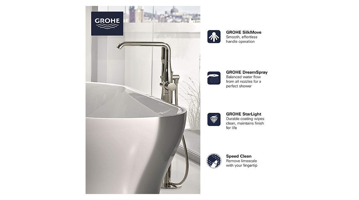 GROHE Essense Freestanding Bathtub Faucet - Luxurious Design
