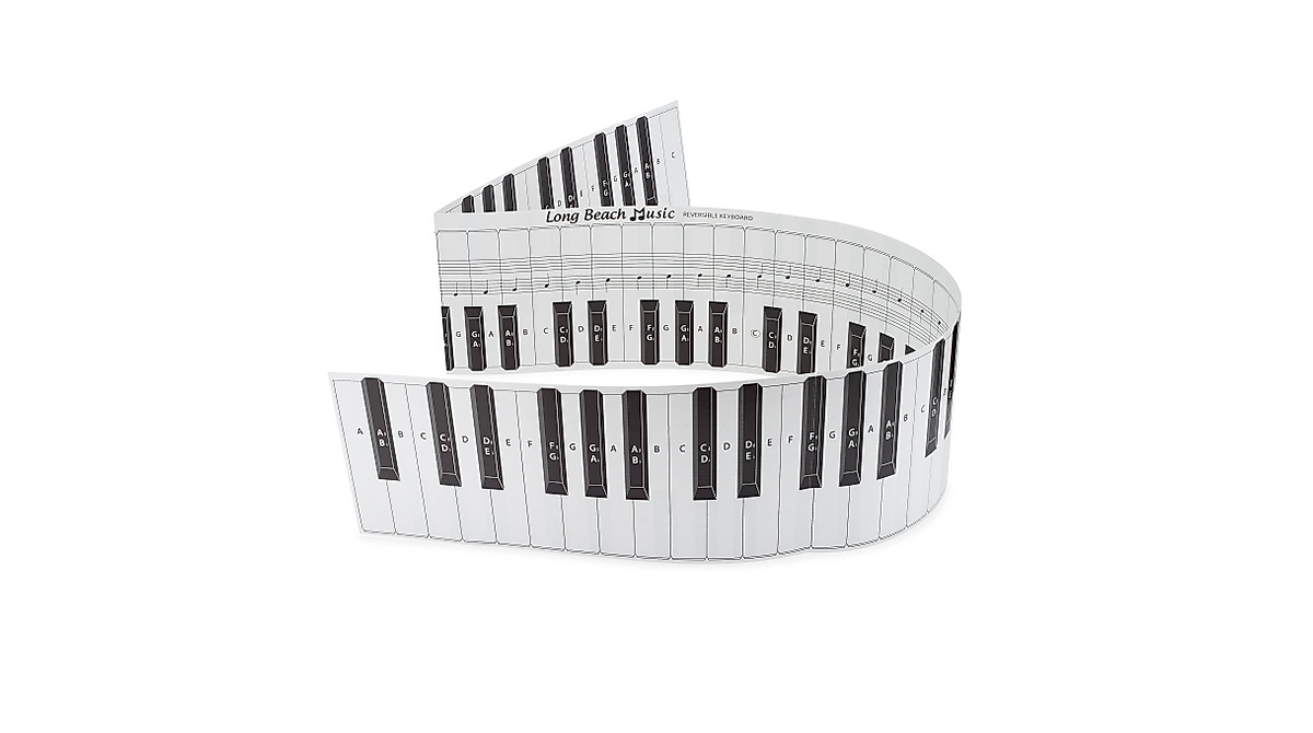 Piano Practice Keyboard & Note Chart - Perfect for Learning