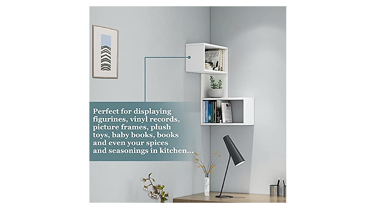 RANK Corner Shelf - Space-Saving Wall Storage Solution
