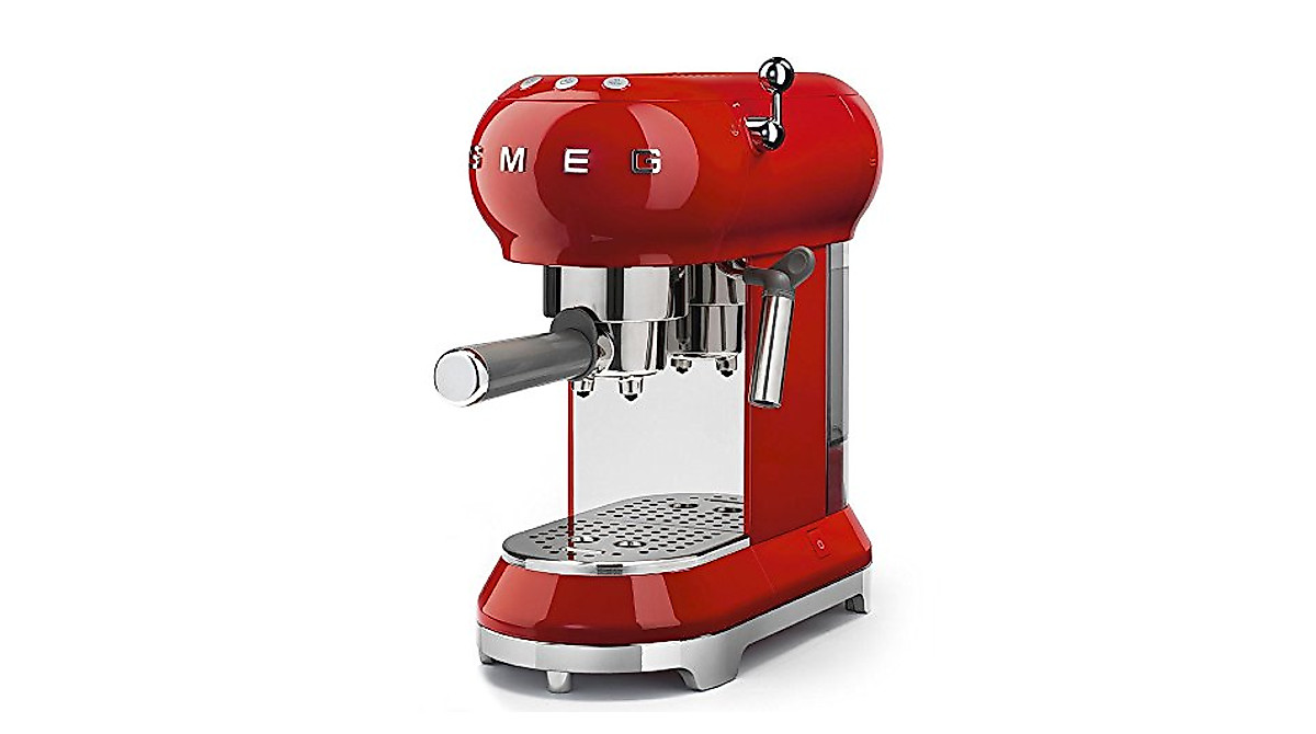 Smeg Espresso Coffee Machine Red - Premium Home Espresso Maker