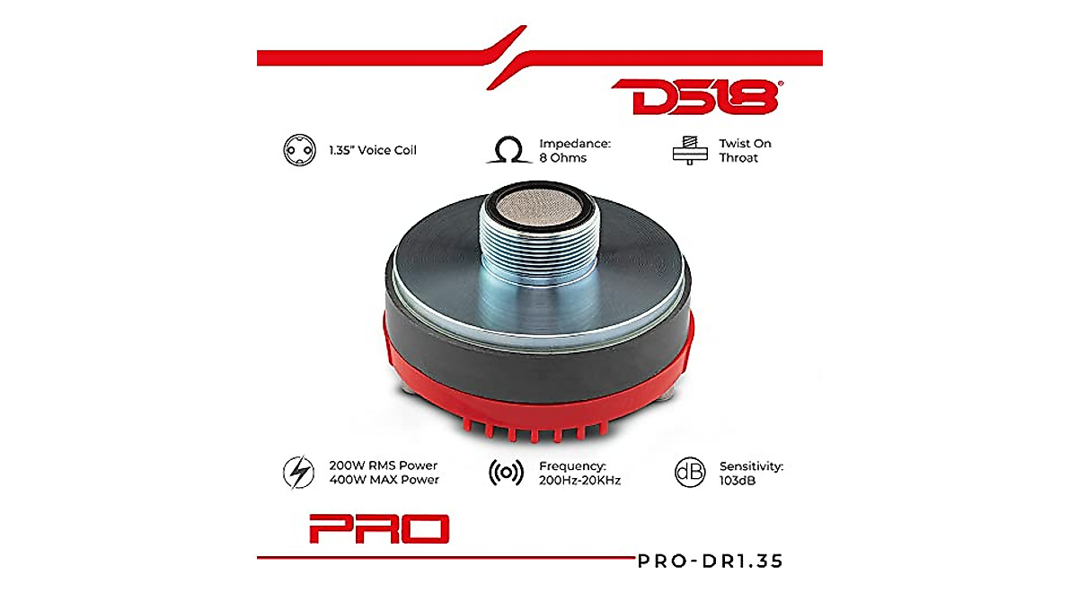 DS18 PRO-DR1.35 High Power Tweeter Compression Driver | Shop Now