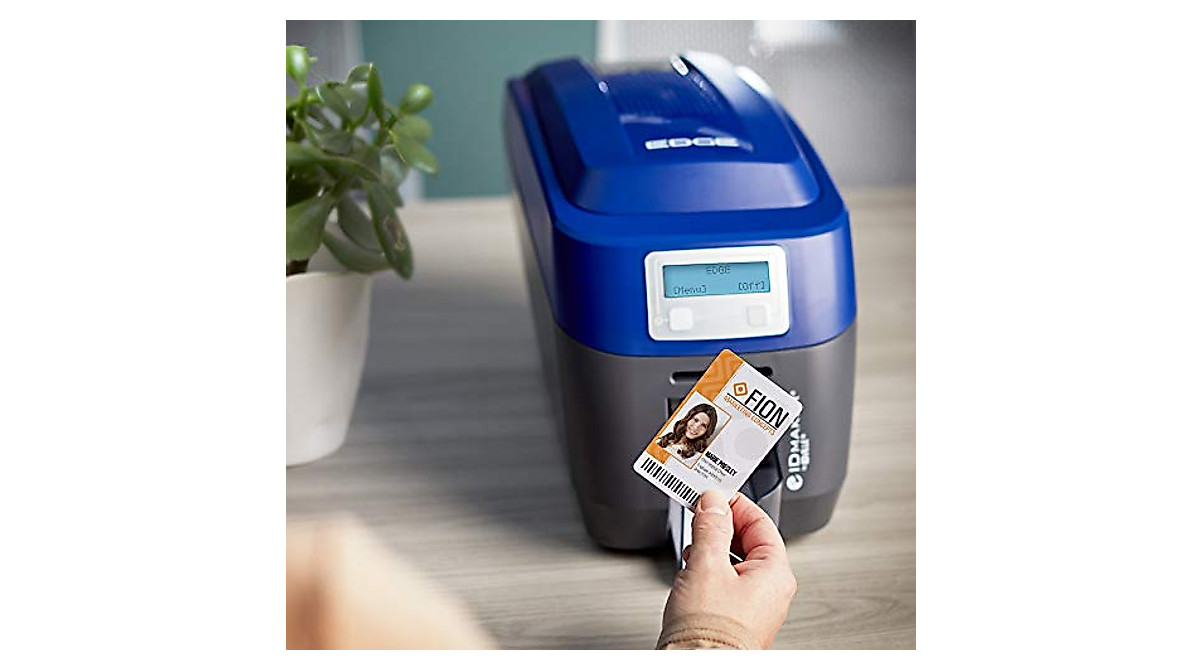 ID Maker Edge Dual-Sided Card Printer Kit - Professional Badges