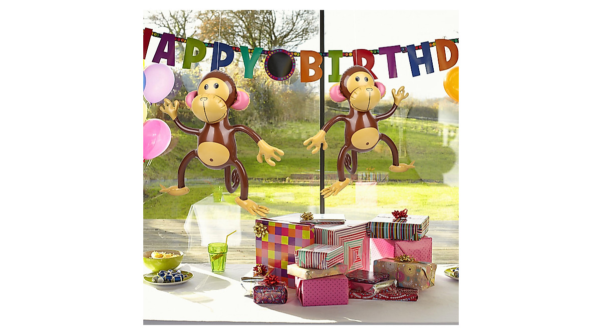 FUTUREPLUSX Inflatable Monkeys - Perfect for Jungle & Safari Parties