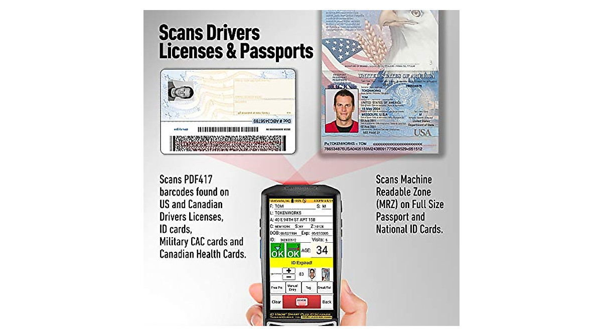 IDVisor Smart Plus ID Scanner for Fast Age Verification & Customer ...