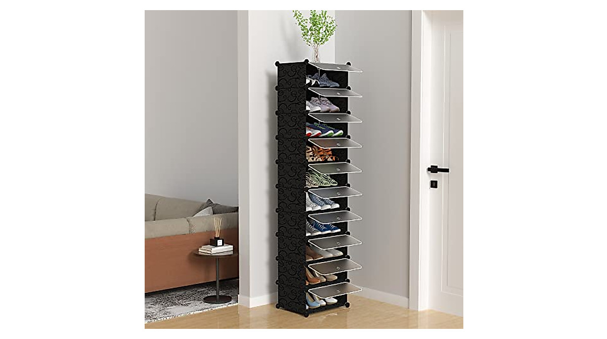 HOMIDEC 10-Tier Shoe Rack - Space-Saving Organizer