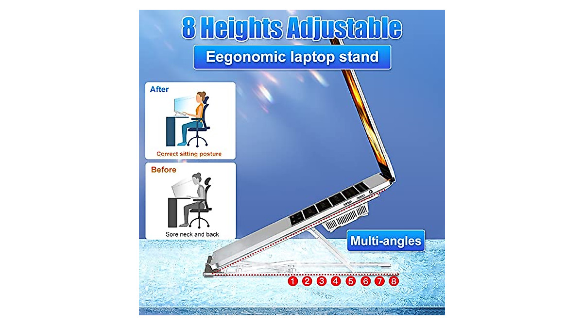 NORMIA RITA Cooling Stand - Fast & Adjustable Laptop Cooler