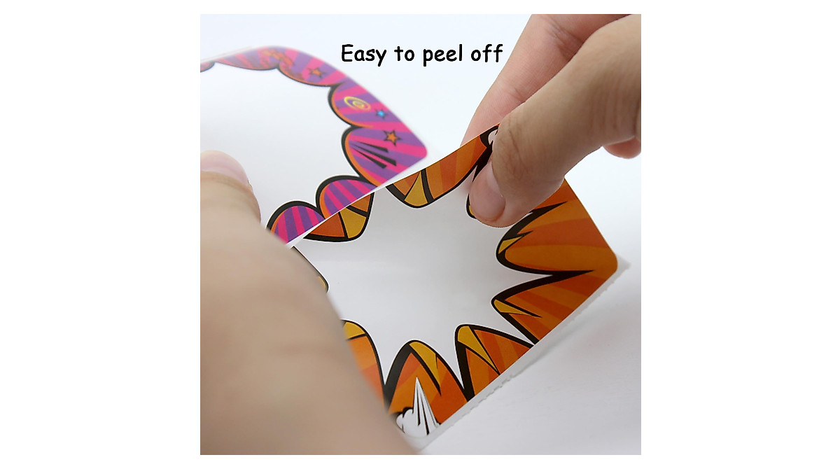 Cute Name Tag Stickers 250pcs - Fun Bubble Cloud Designs for Organizing