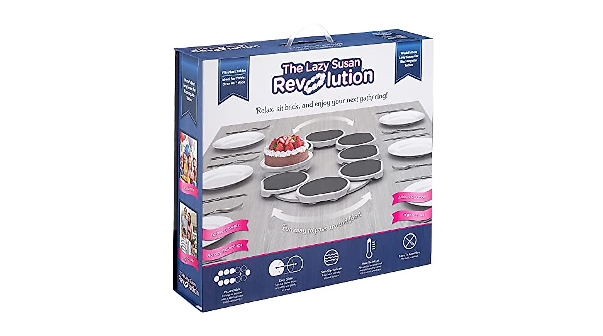 Lazy Susan Revolution - Expandable Turntable for Long Tables