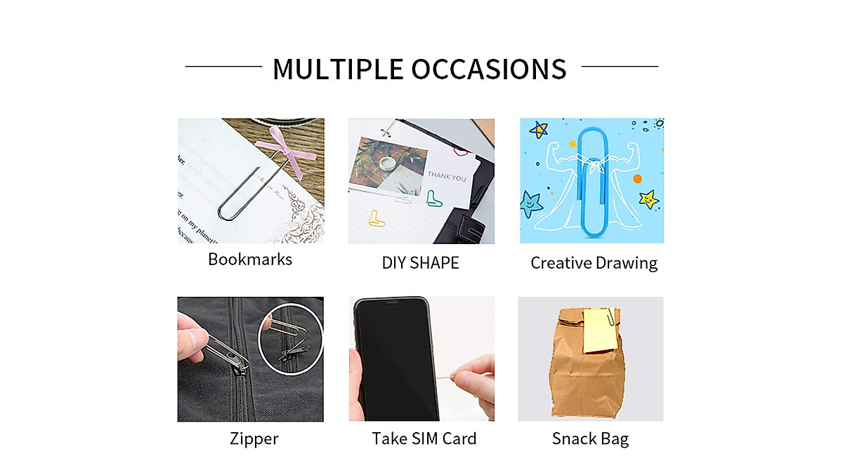 Buy Jumbo Paper Clips - 40 Pack for Office Organization
