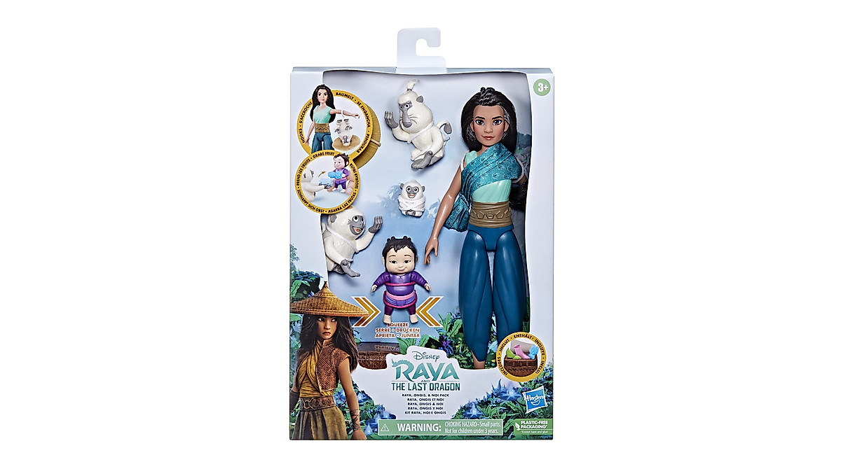 Disney Princess Raya Doll & Ongi Pack for Kids 3+