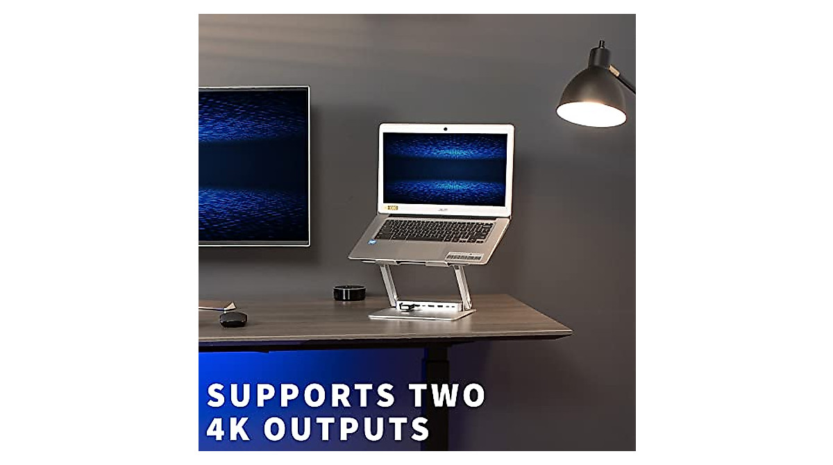 VIVO Adjustable Laptop Riser & Docking Station | Ergonomic & High-Speed ...