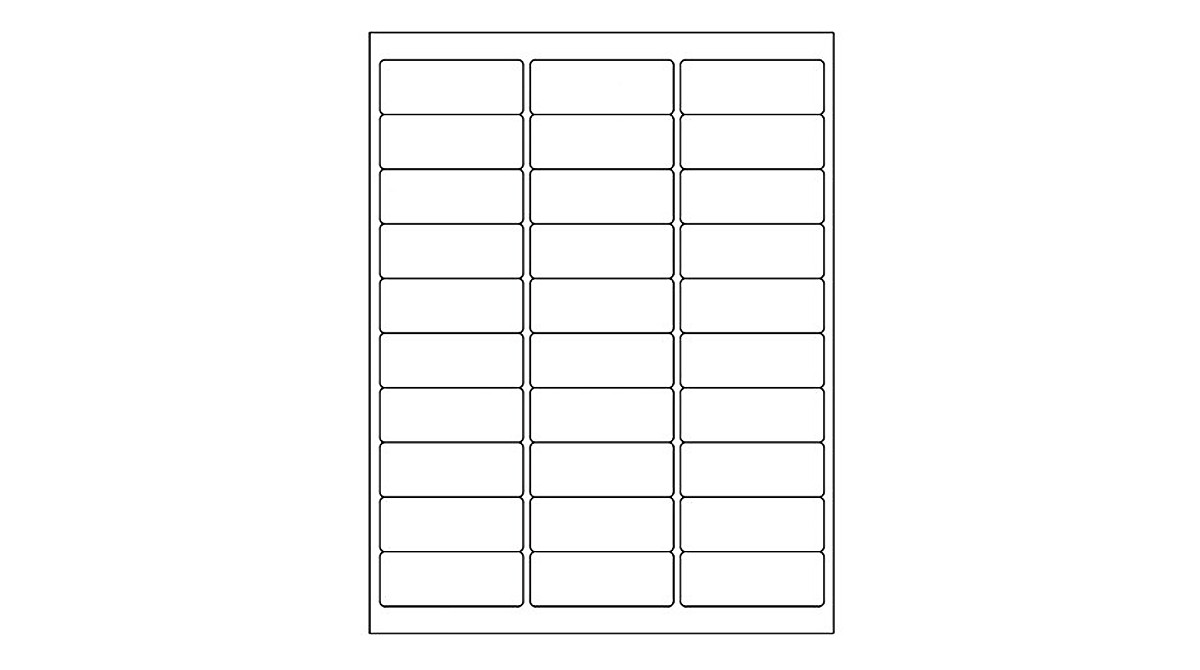 SJPACK 30-up Labels - 3000 Address Stickers for Laser & Inkjet Printers