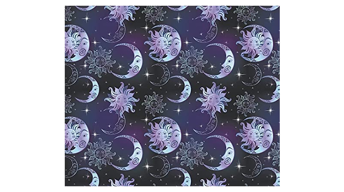 Celestial Sun Moon Stars Wrapping Paper - Vibrant Gift Wrap