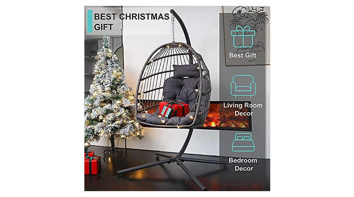 SWITTE Hanging Egg Chair - Stylish Indoor & Outdoor Relaxation