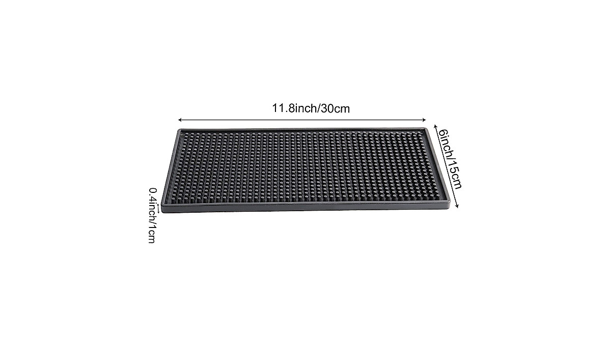 ZOENHOU Bar Service Mat 3 PCS - Heavy Duty & Non-Slip