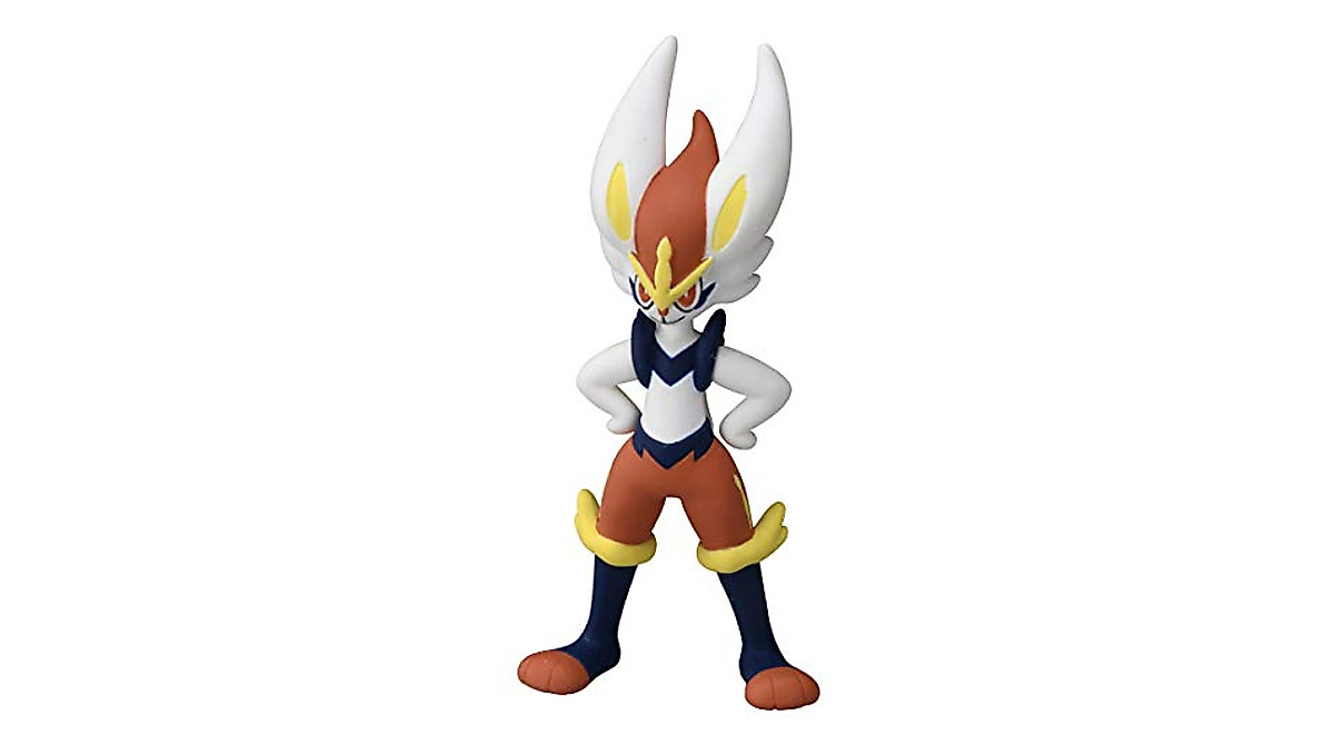 Pokemon Moncolle Cinderace Figure | Takara Tomy Collectible Action Figure