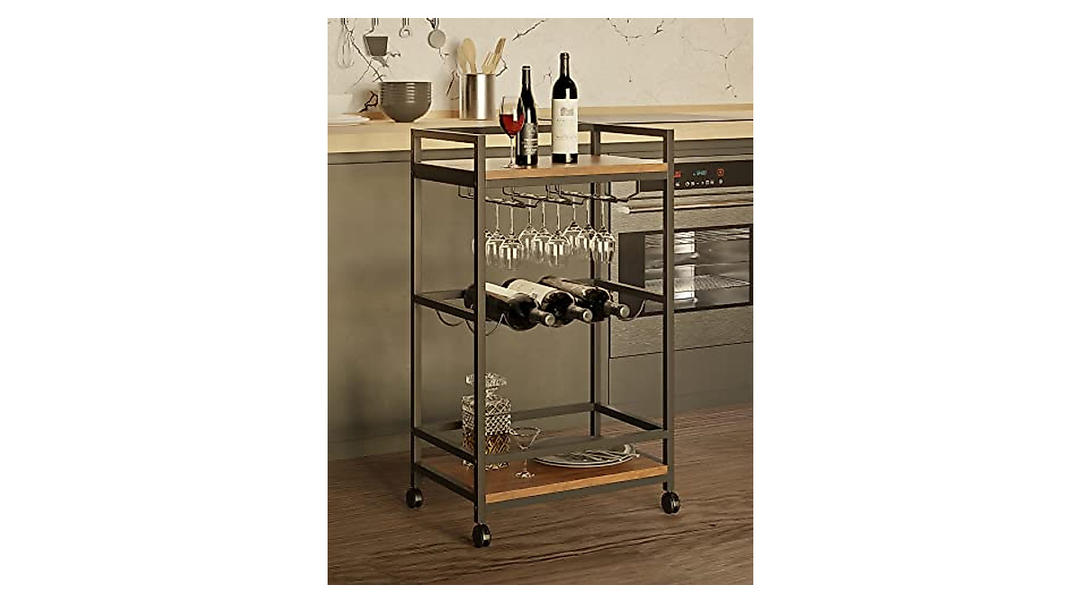 Boss Premium LED Bar Cart - Elevate Your Home Bar