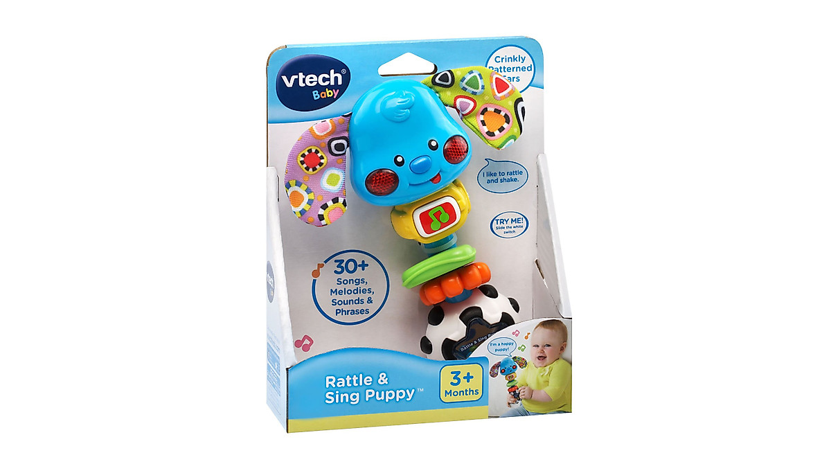 VTech Baby Rattle and Sing Puppy - Fun & Educational Toy for Babies