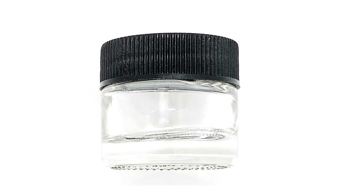 Skunkworx 7cc Glass Concentrate Jars with Black Lids - Pack of 12