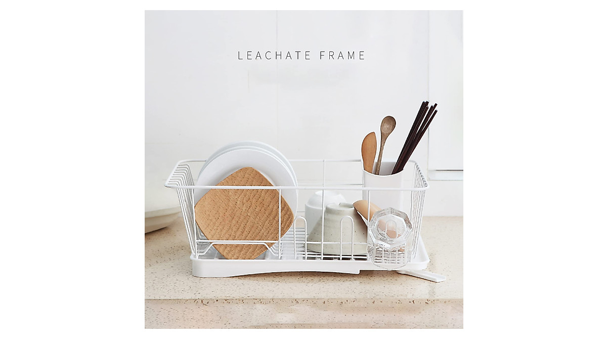 Stainless Steel Dish Drying Rack with Swivel Spout - Space-Saving and ...