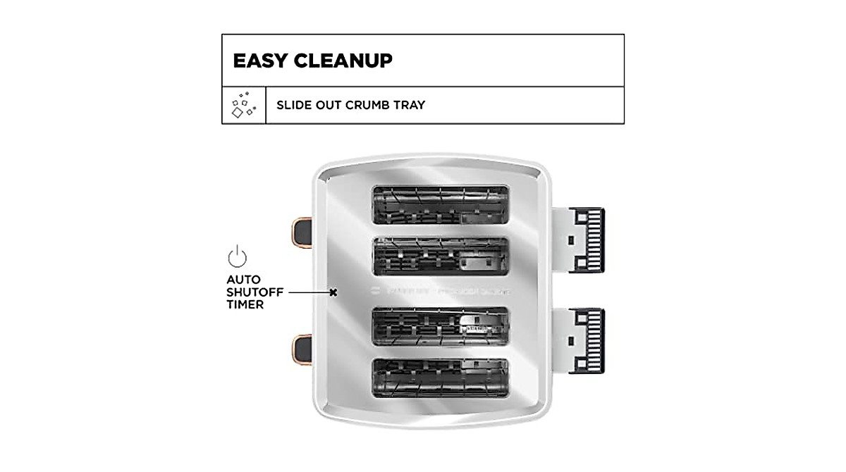 Crux 4-Slice Toaster: Perfectly Toast with Ease