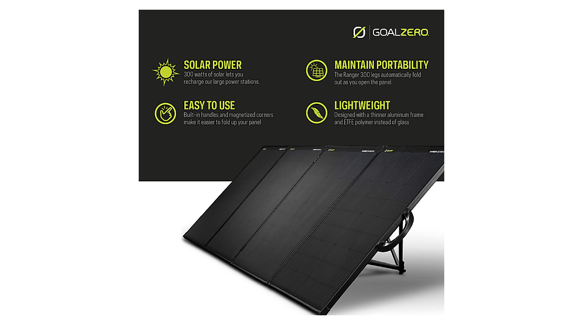 Goal Zero Ranger 300W Solar Panel Briefcase for Adventures