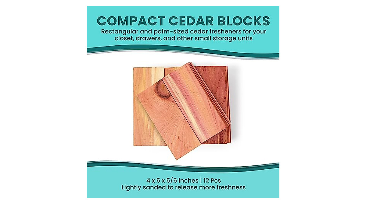 Cedar Blocks & Hangers for Clothes Storage - Natural Closet Protection