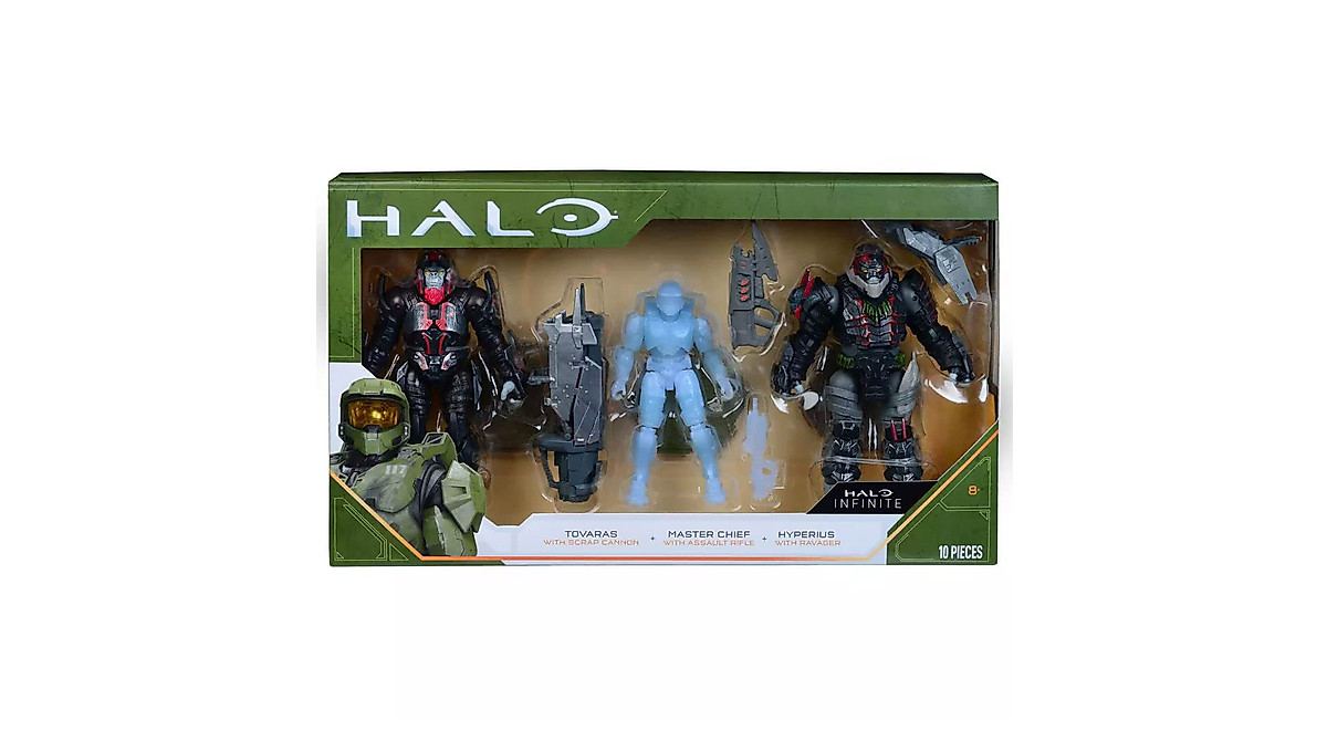 Halo Infinite Action Figure 3 Pack - Master Chief & Tovaras Series