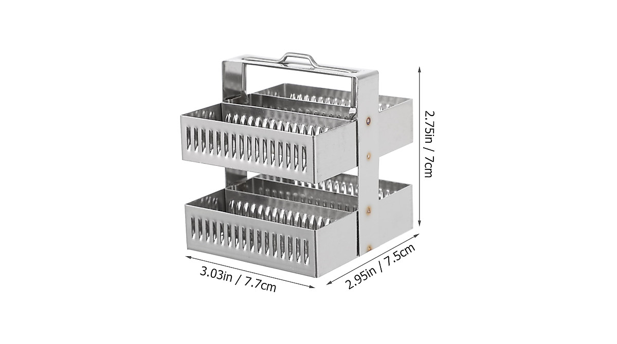 iplusmile 30-Position Microscope Slides Rack - Durable & Portable