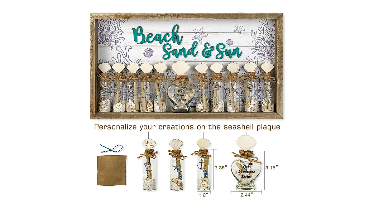 SAILINGSTORY Honeymoon Sand Jar - Coastal Memory Box